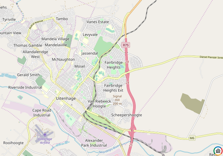 Map location of Fairbridge Heights